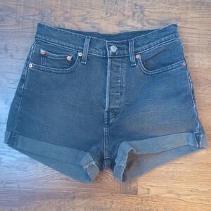 Levi's Women's Deep Indigo Jean Shorts